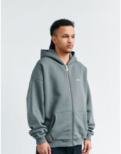 Lade das Bild in den Galerie-Viewer, LOGO ZIP HOODIE - STONE GREY
