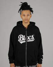 Lade das Bild in den Galerie-Viewer, SCRIPT ZIP HOODIE - BLACK