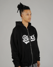 Lade das Bild in den Galerie-Viewer, SCRIPT ZIP HOODIE - BLACK