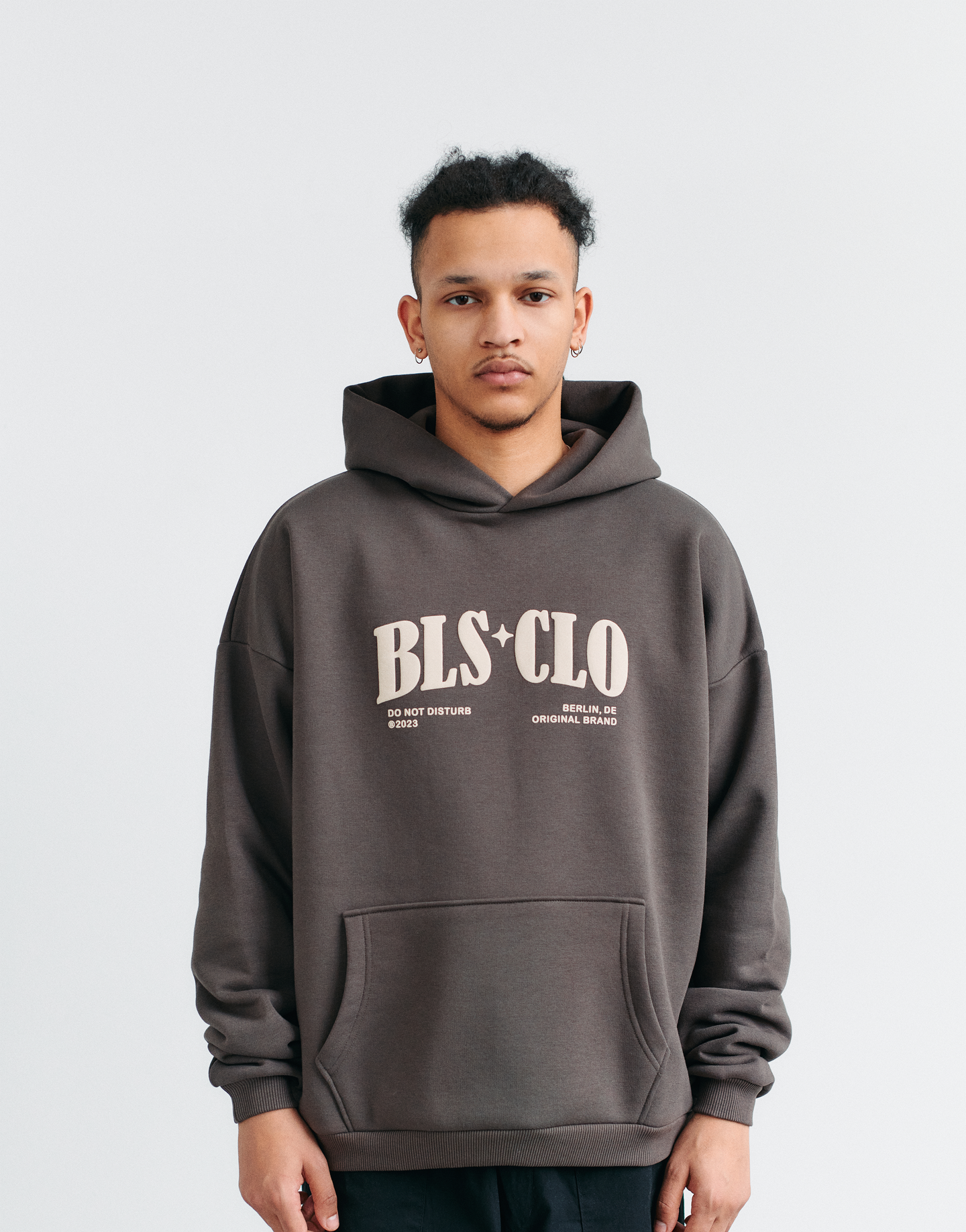 BLS HOODIE - ASH BROWN