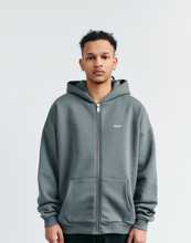 Lade das Bild in den Galerie-Viewer, LOGO ZIP HOODIE - STONE GREY
