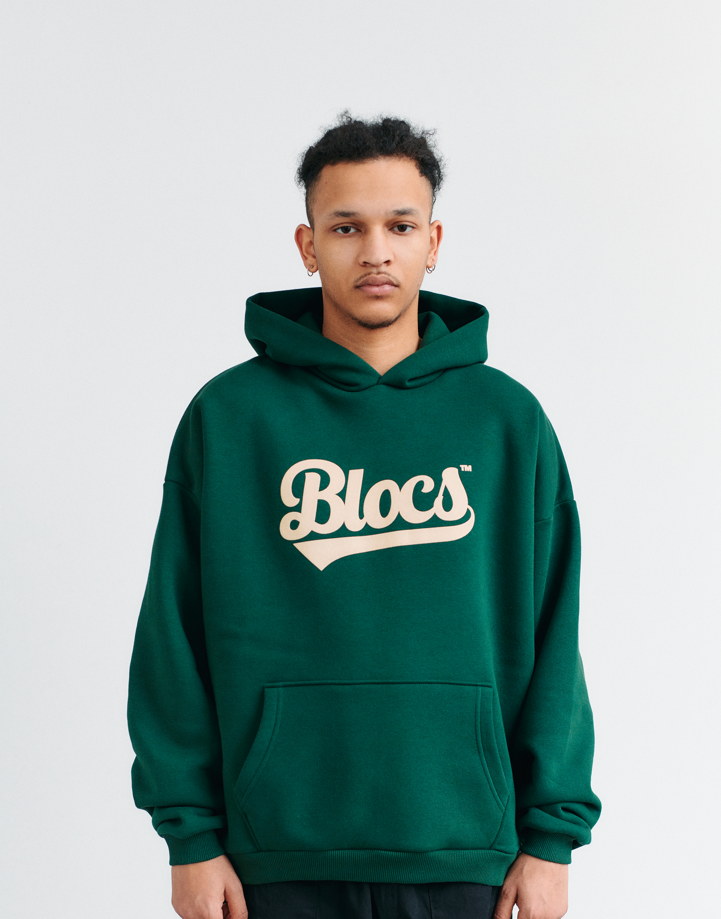 OG SCRIPT HOODIE - FOREST GREEN