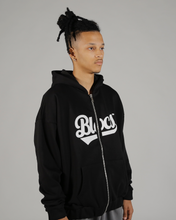 Lade das Bild in den Galerie-Viewer, SCRIPT ZIP HOODIE - BLACK
